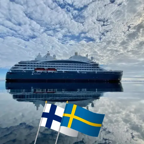 Croisière en mer Baltique de Kemi à Helsinki à bord du navire Le Commandant Charcot avec des visites en Finlande et en Suède pendant 9 jours