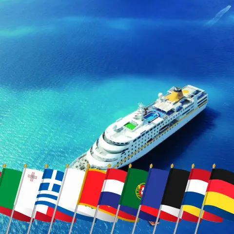 Cruzeiro pela Volta ao Mundo de Palma a Hamburgo a bordo do navio MS Hamburg com visitas à Espanha, Itália, Malta, Grécia, Turquia, Chipre, Egito, Israel, Montenegro, Croácia, Portugal, França, Bélgica, Países Baixos e Alemanha por 63 dias