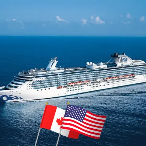 Cruzeiro no Alasca partindo de Vancouver a bordo do navio Coral Princess com visitas ao Canadá e EUA por 8 dias