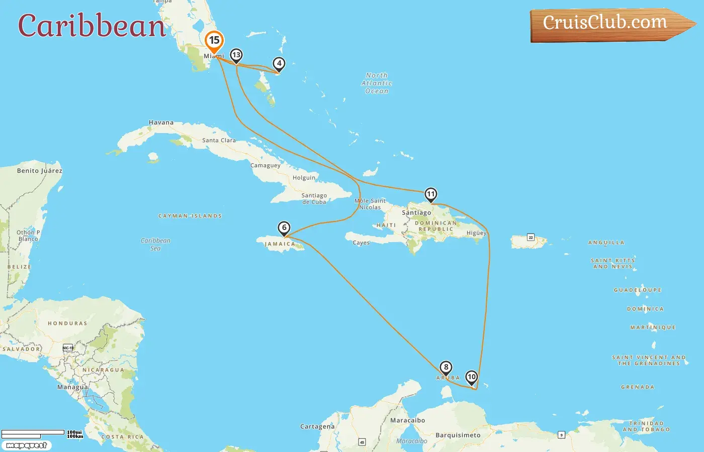 Cruise in the Caribbean from Miami aboard MSC Divina
