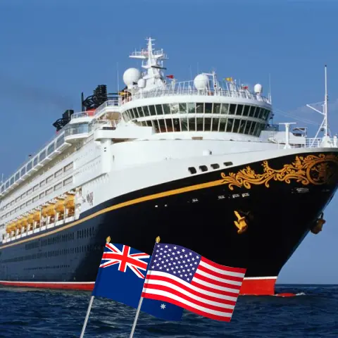 Crucero en el Pacífico Sur desde Sídney a Honolulu a bordo del barco Disney Wonder con visitas a Australia, Nueva Caledonia, Fiji y Estados Unidos durante 16 días