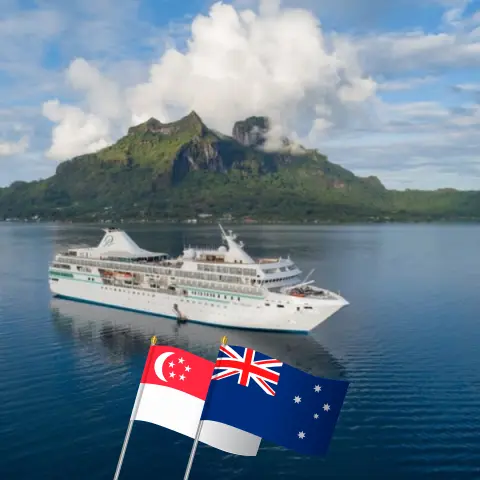 Croisière en Asie de Singapour à Darwin à bord du navire Paul Gauguin avec visites à Singapour, en Indonésie, au Timor-Leste et en Australie pendant 15 jours