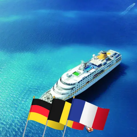 Croisière dans les îles britanniques depuis Hambourg à bord du navire MS Hamburg avec des visites en Allemagne, en Belgique, à Guernesey, à Jersey et en France pendant 12 jours