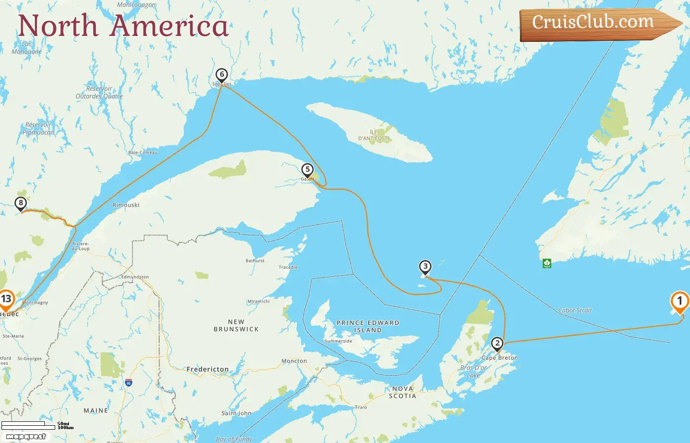 Le Commandant Charcot North America Cruise: Saint Peter to Quebec, with visits to Saint Pierre and Miquelon and Canada for 13 days