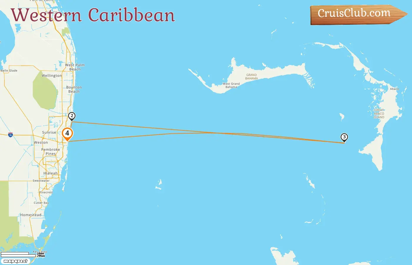 Cruise in the Western Caribbean from Fort Lauderdale aboard Disney Dream ship with visits to USA and Bahamas for 4 days