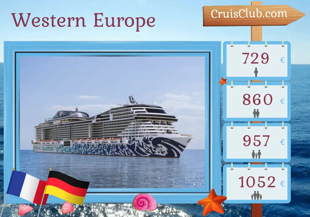 MSC Euribia cruise in Western Europe