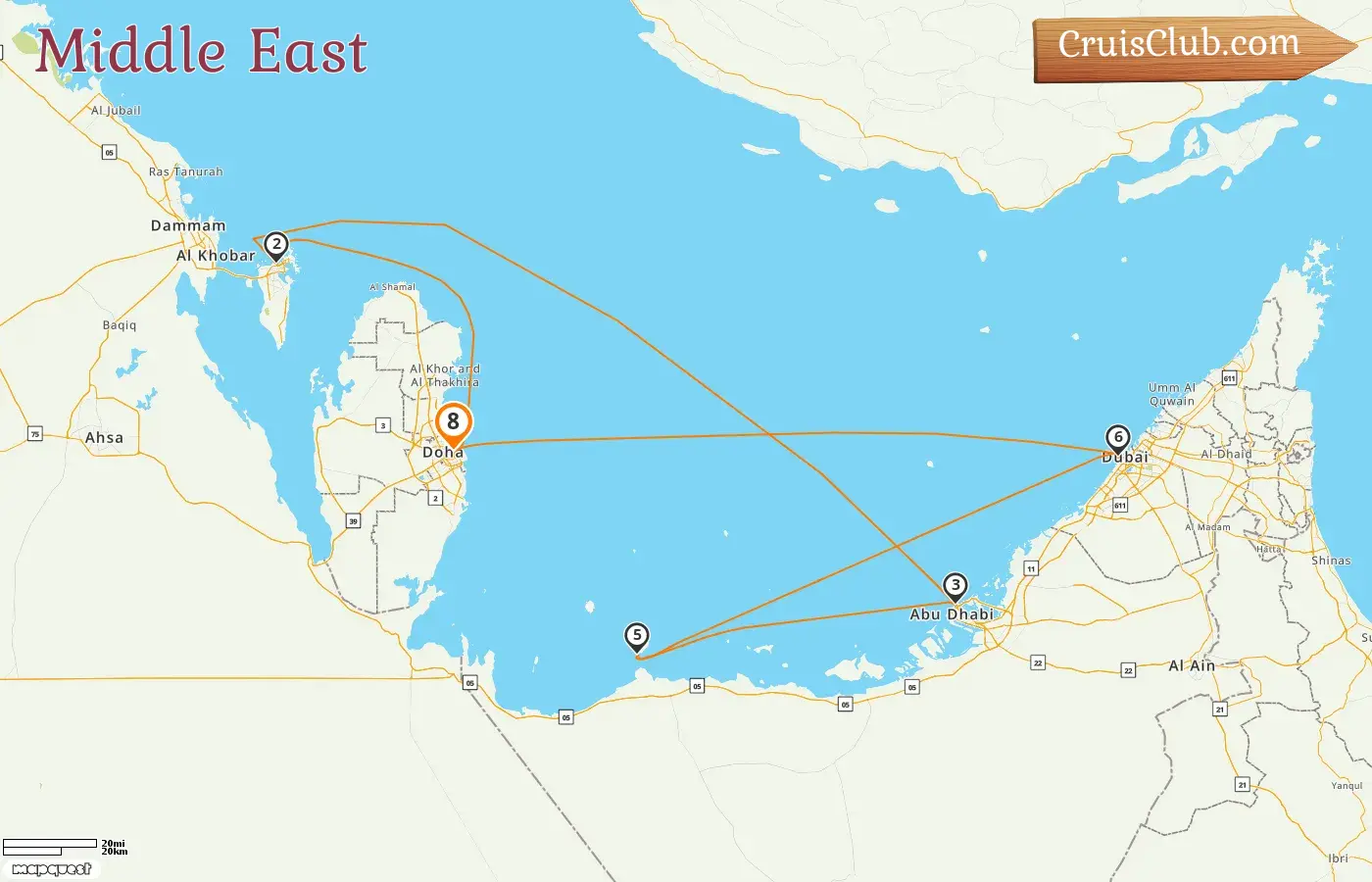 MSC Euribia Middle East Cruise