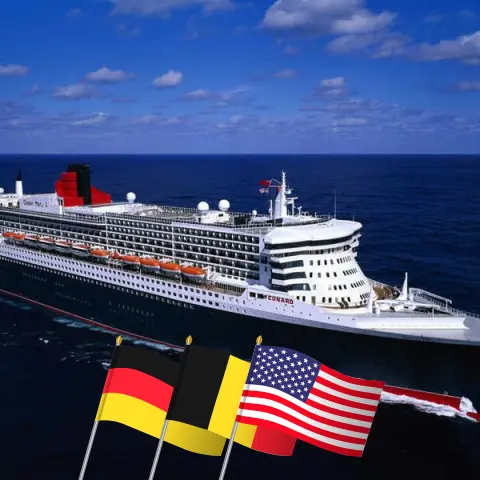 Crucero en el Transatlántico de Hamburgo a Nueva York a bordo del barco Queen Mary 2 con visitas a Alemania, Bélgica y EE. UU. por 11 días