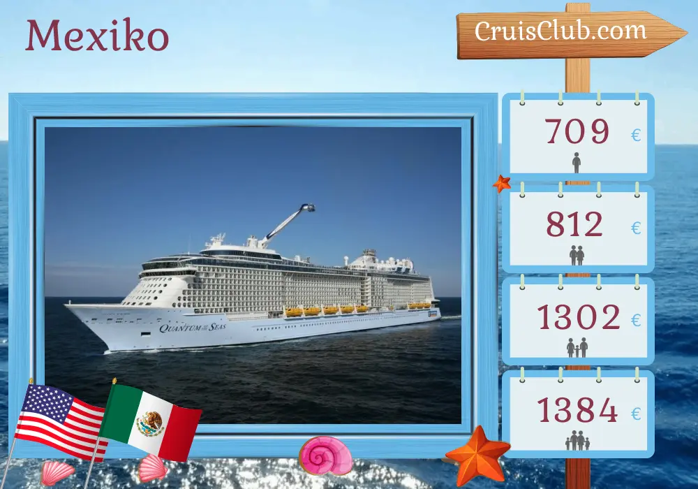 Kreuzfahrt in Mexiko ab Los Angeles an Bord des Schiffes Quantum of the Seas mit Besuchen in den USA und Mexiko für 7 Tage