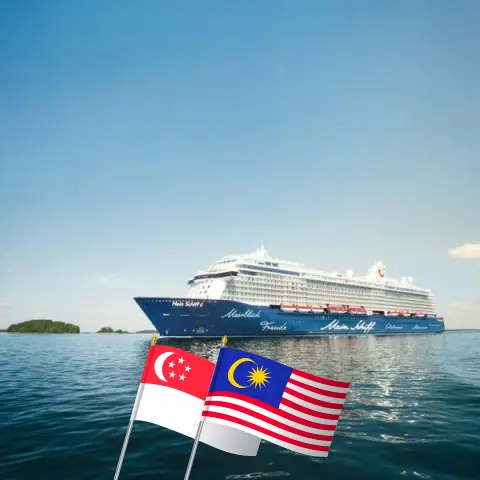 Croisière en Asie depuis Singapour à bord du bateau Mein Schiff 6 avec des visites à Singapour, en Malaisie, au Viêt Nam et en Thaïlande pendant 15 jours