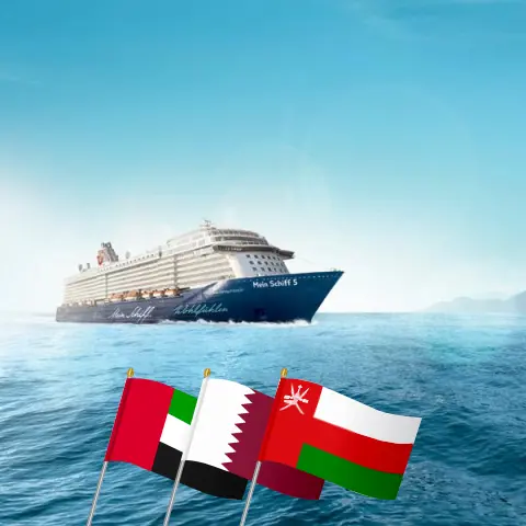 Croisière au Moyen-Orient depuis Dubaï à bord du navire Mein Schiff 5 avec des escales aux Émirats arabes unis, au Qatar et à Oman pendant 8 jours
