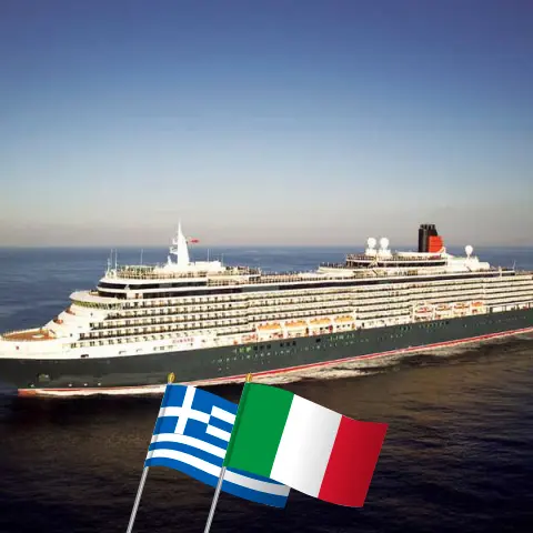 Croisière dans la Méditerranée de Istanbul à Civitavecchia à bord du Queen Victoria avec des visites en Turquie, en Grèce et en Italie pendant 8 jours