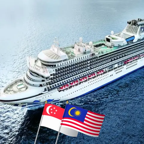 Kreuzfahrt in Asien ab Singapur an Bord des Schiffes Diamond Princess mit Besuchen in Singapur, Thailand, Malaysia und Vietnam für 15 Tage