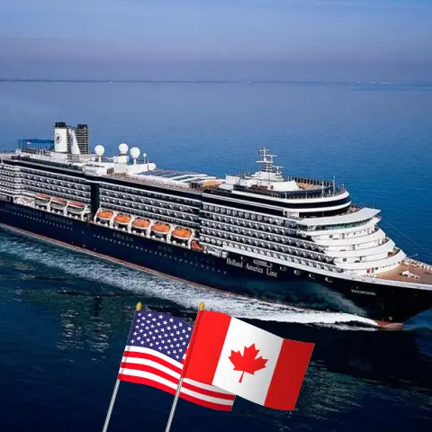 Cruzeiro no Alasca de Seattle a bordo do navio Noordam com visitas aos EUA e Canadá por 8 dias