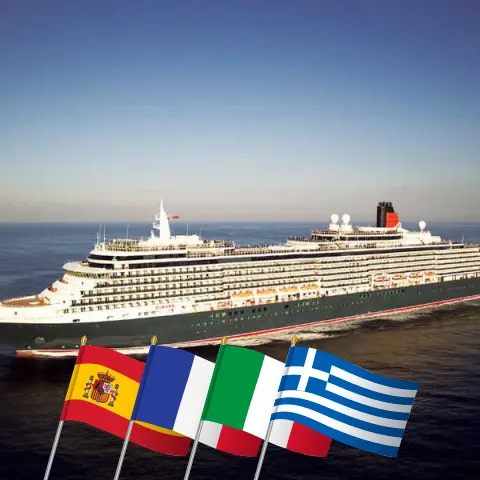 Круиз по Средиземному морю из Барселоны в Стамбул на корабле Queen Victoria с посещением Испании, Франции, Италии, Греции и Турции на 22 дня
