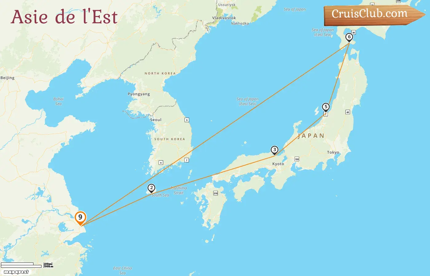 Croisière en Asie de l`Est depuis Shanghai à bord du navire Spectrum of the Seas avec des visites en Chine, en Corée du Sud et au Japon pendant 9 jours
