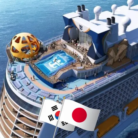 Cruzeiro no Leste da Ásia a partir de Xangai a bordo do navio Spectrum of the Seas com visitas à China, Coreia do Sul e Japão por 9 dias