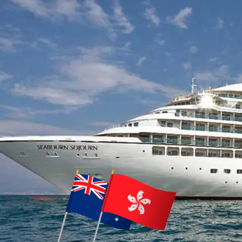 Kreuzfahrt in Australien von Sydney nach Hongkong an Bord des Schiffes Seabourn Sojourn mit Besuchen in Australien, Indonesien, den Philippinen und Hongkong für 40 Tage