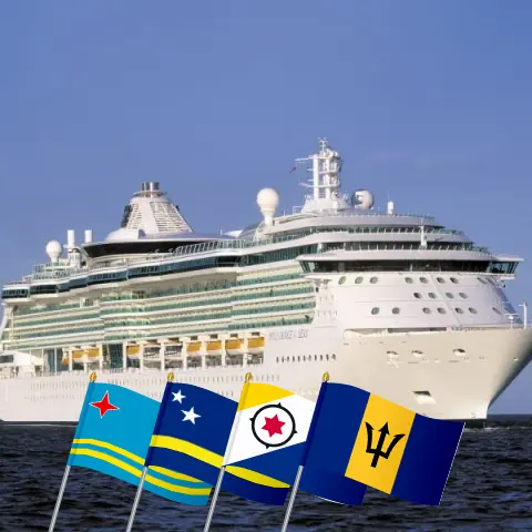 Cruzeiro no Caribe Oriental a partir de Saint John a bordo do navio Brilliance of the Seas com visitas a Porto Rico, Aruba, Curaçao, Barbados e São Vicente e Granadinas por 11 dias