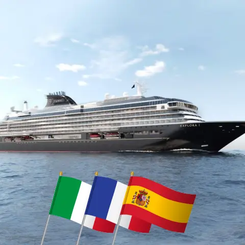 Круиз по Средиземноморью из Чивитавеккьи в Барселону на корабле EXPLORA I с посещением Италии, Франции и Испании на 7 дней