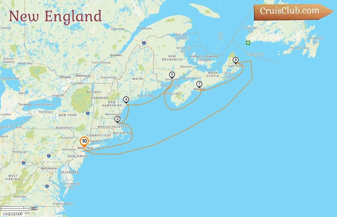 Cruise in the New England from Cape Liberty / New York aboard Independence of the Seas ship with visits to USA and Canada for 10 days