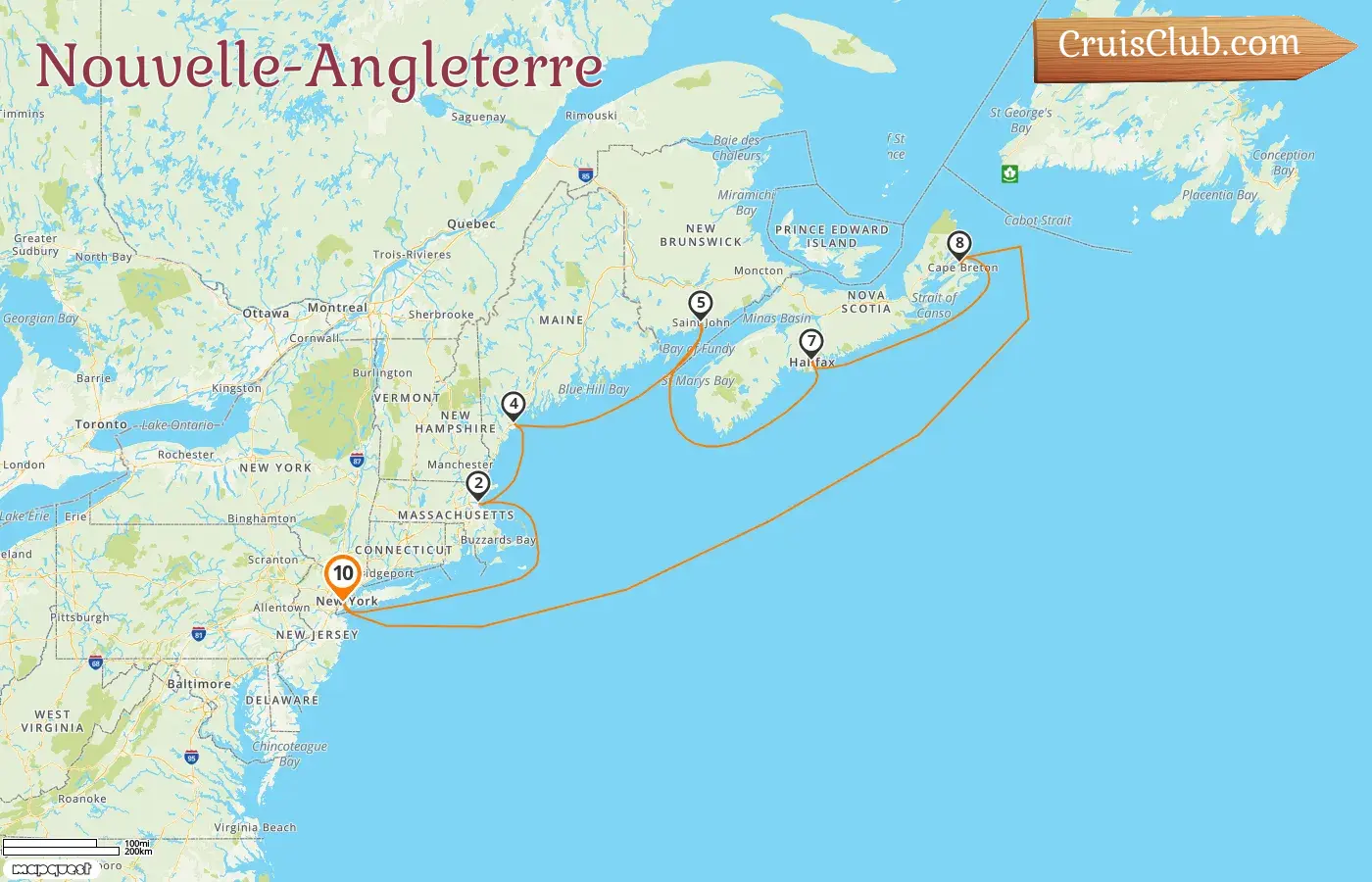 Croisière dans le Nouvelle-Angleterre depuis Cape Liberty / New York à bord du navire Independence of the Seas avec escales aux États-Unis et au Canada pendant 10 jours