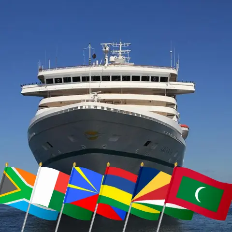 Kreuzfahrt im Indischen Ozean von Kapstadt nach Colombo an Bord des Schiffes Artania mit Besuchen in Südafrika, Madagaskar, Réunion, Mauritius, den Seychellen, Malediven und Sri Lanka für 27 Tage