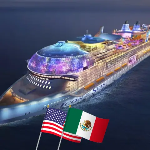 Kreuzfahrt in der westlichen Karibik von Galveston an Bord des Schiffes Icon of the Seas mit Besuchen in den USA, Mexiko und Honduras für 8 Tage