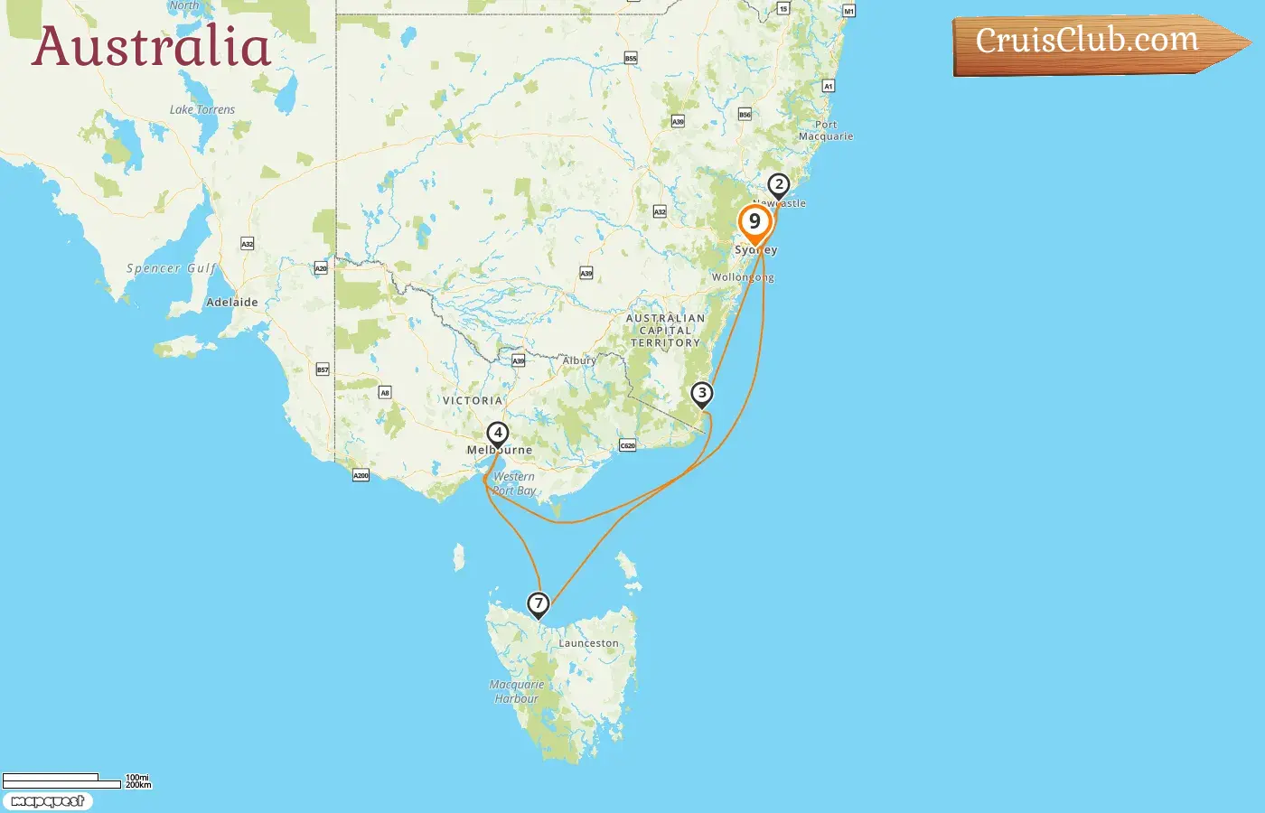 Crucero en Australia desde Sídney a bordo del barco Norwegian Spirit con visitas a Australia por 9 días