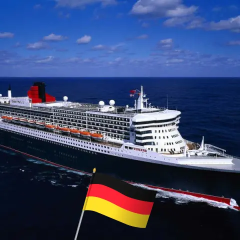 Kreuzfahrt in der Nordsee von Southampton nach Hamburg an Bord des Schiffes Queen Mary 2 mit Besuchen in Deutschland für 3 Tage